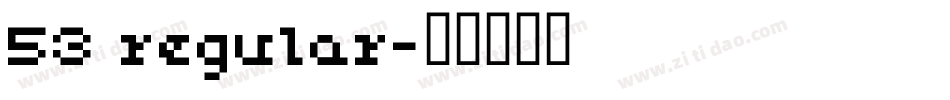 53 regular字体转换